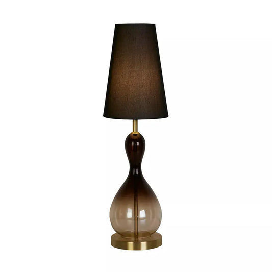 searchlight table lamps Marakesh 1Lt Table Lamp Satin Brass Metal Black Ombre Glass - searchlight table lamps Marakesh 1Lt Table Lamp Satin Brass Metal Black Ombre Glass