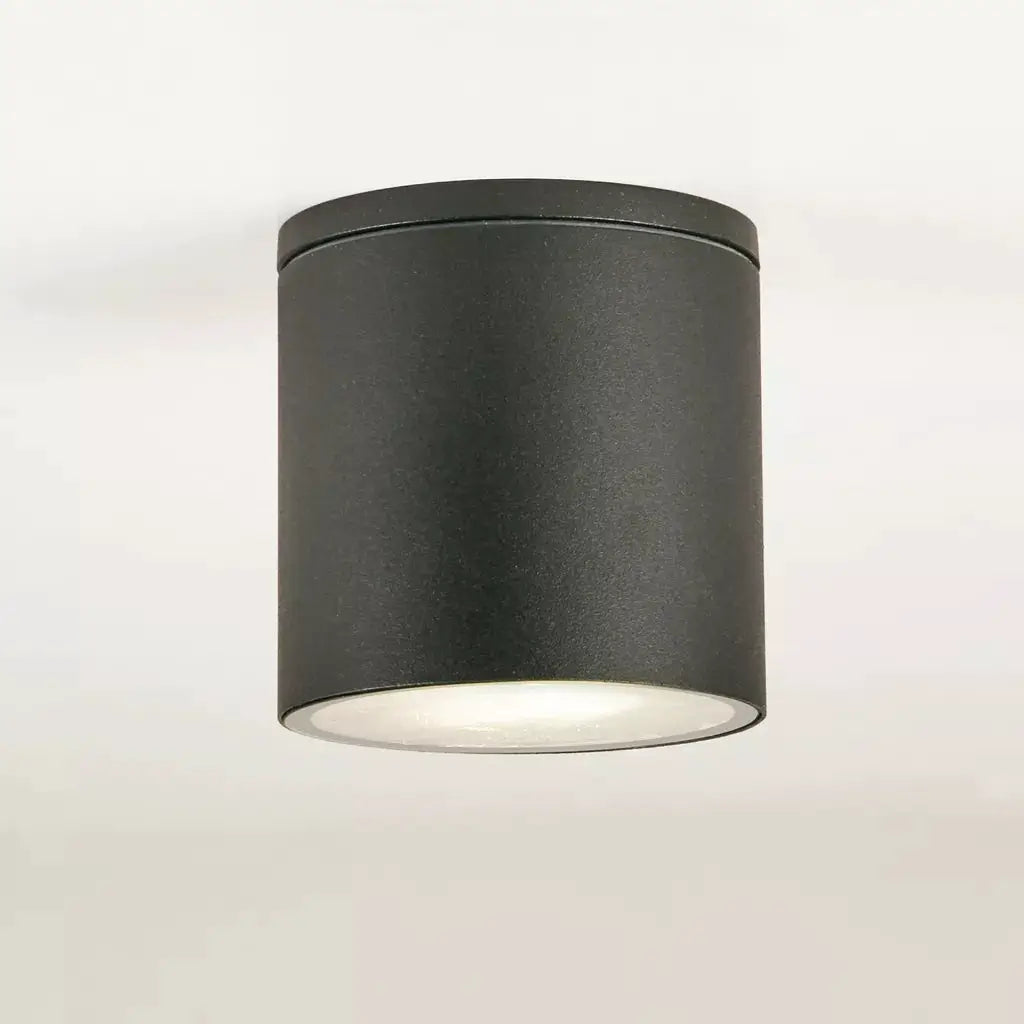 Searchlight Flush Trafalgar GU10 IP65 Ceiling Light, Black - Searchlight Flush Trafalgar GU10 IP65 Ceiling Light, Black