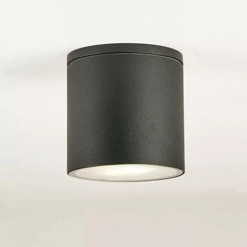 Searchlight Flush Trafalgar GU10 IP65 Ceiling Light, Black - Searchlight Flush Trafalgar GU10 IP65 Ceiling Light, Black