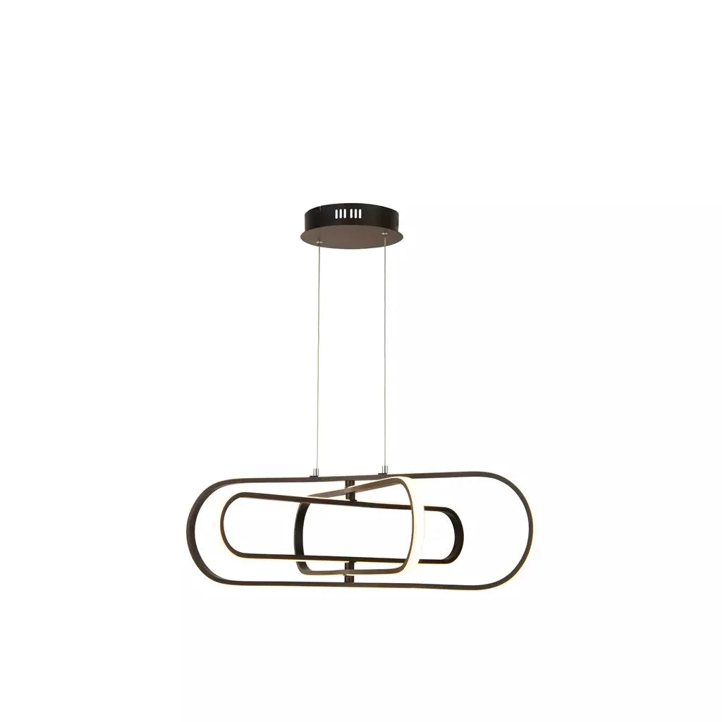 Searchlight Pendant Lights Clip LED Pendant - Black Metal - Searchlight Pendant Lights Clip LED Pendant - Black Metal