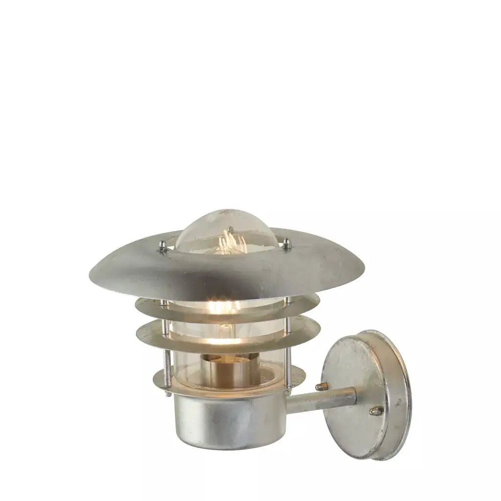 outdoor walllights x Conrad Outdoor Wall Light- Galvanised Silver & Clear Glass - outdoor walllights x Conrad Outdoor Wall Light- Galvanised Silver & Clear Glass