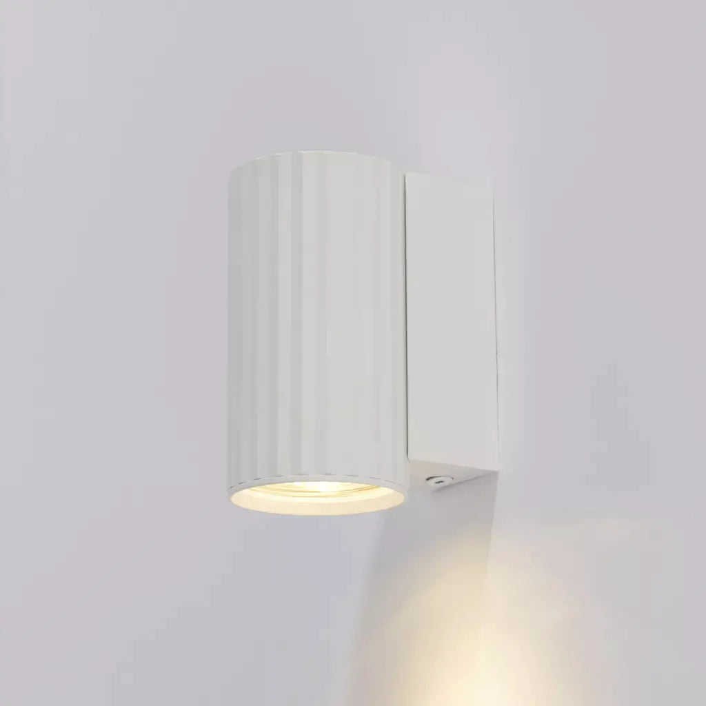 searchlight wall lights Anna GU10 Fluted Wall Light, Sand White - searchlight wall lights Anna GU10 Fluted Wall Light, Sand White