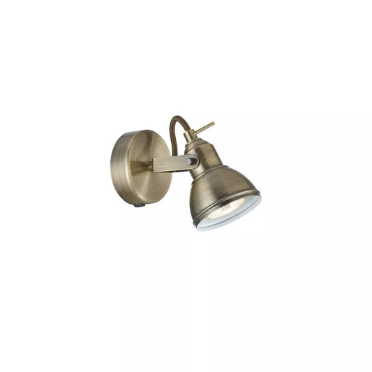 searchlight spots Focus Spotlight Wall Light - Antique Brass Metal - searchlight spots Focus Spotlight Wall Light - Antique Brass Metal