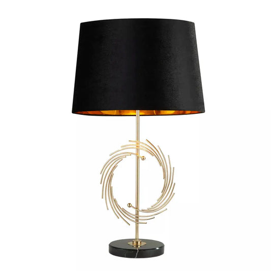 searchlight table lamps Roman Table Lamp - Gold Metal, Black Marble, Black Velvet - searchlight table lamps Roman Table Lamp - Gold Metal, Black Marble, Black Velvet
