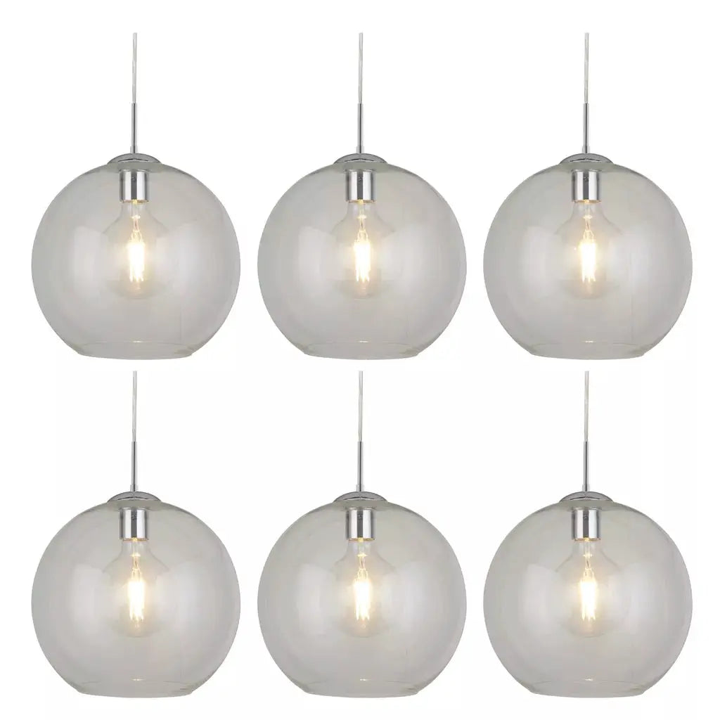 Searchlight Pendant Lights Promo Pack of 6 - 1632CL - Searchlight Pendant Lights Promo Pack of 6 - 1632CL