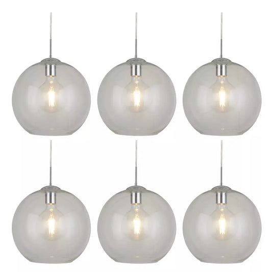Searchlight Pendant Lights Promo Pack of 6 - 1632CL - Searchlight Pendant Lights Promo Pack of 6 - 1632CL