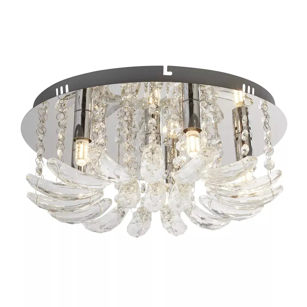 searchlight ceiling lights Lux & Belle 6Lt Ceiling Light - Clear Glass & Chrome Metal - Ceiling Lights searchlight ceiling lights Lux & Belle 6Lt Ceiling Light - Clear Glass & Chrome Metal Ceiling Lights
