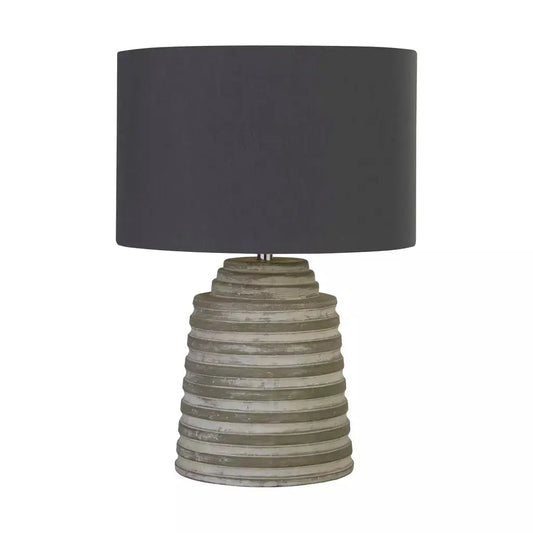searchlight table lamps Liana Table Lamp - Grey Cement & Grey Fabric Shade - searchlight table lamps Liana Table Lamp - Grey Cement & Grey Fabric Shade