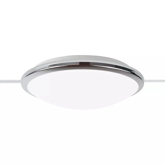 Knutsford Flush - Chrome Metal & Glass