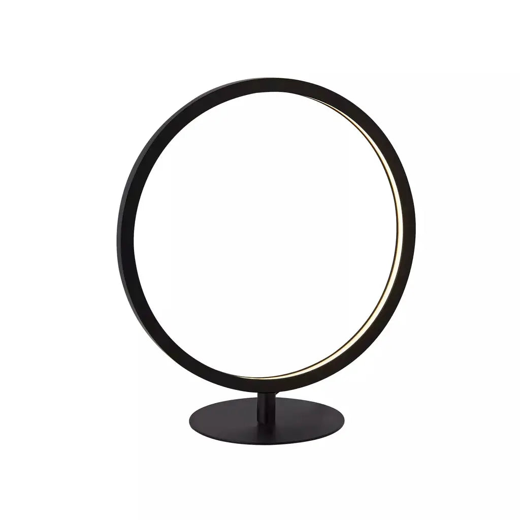 searchlight table lamps Cirque Ring Table Lamp - Black Metal & Opal Silicon - searchlight table lamps Cirque Ring Table Lamp - Black Metal & Opal Silicon