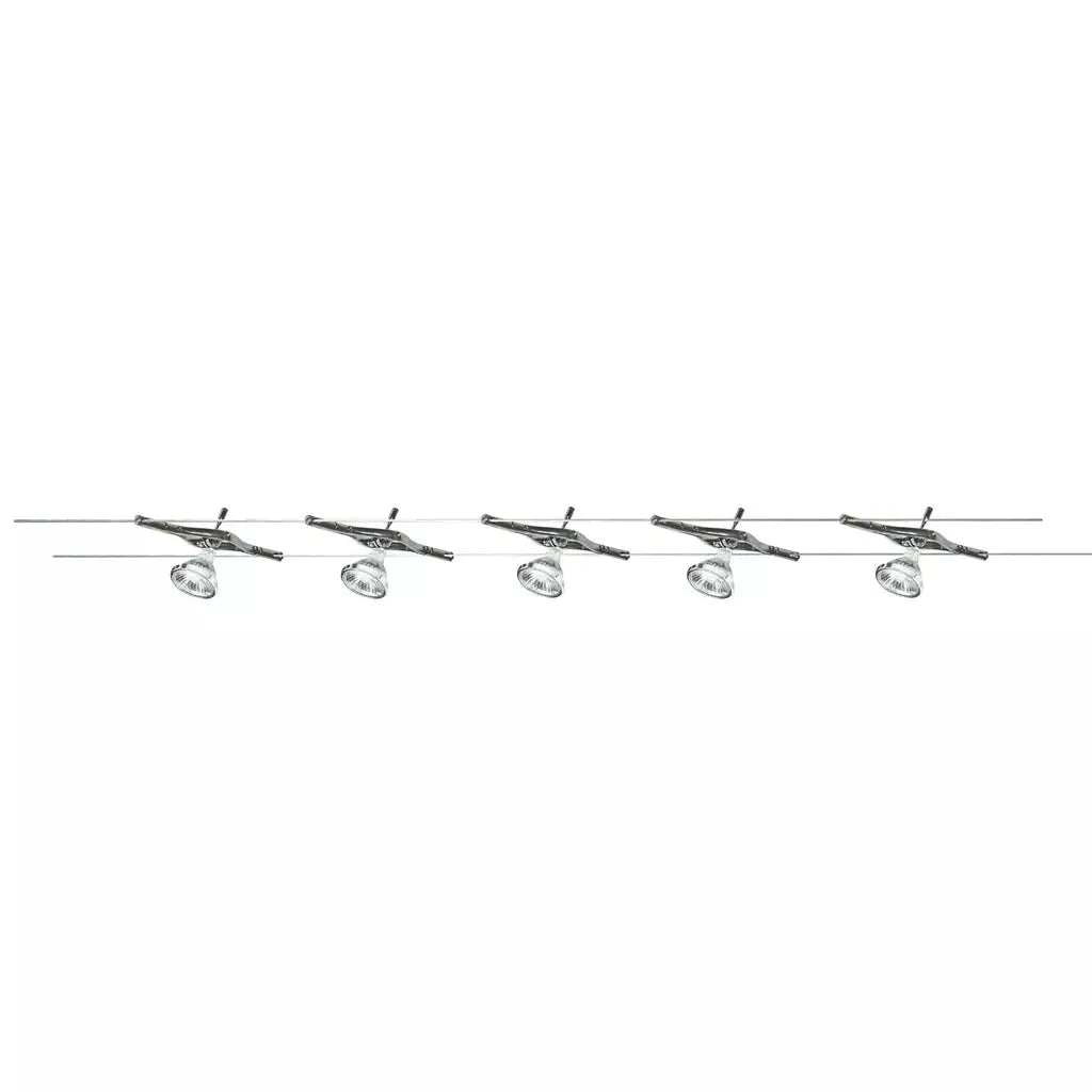 searchlight spots Cable & Spot 5Lt LED Kit - Chrome Metal - searchlight spots Cable & Spot 5Lt LED Kit - Chrome Metal