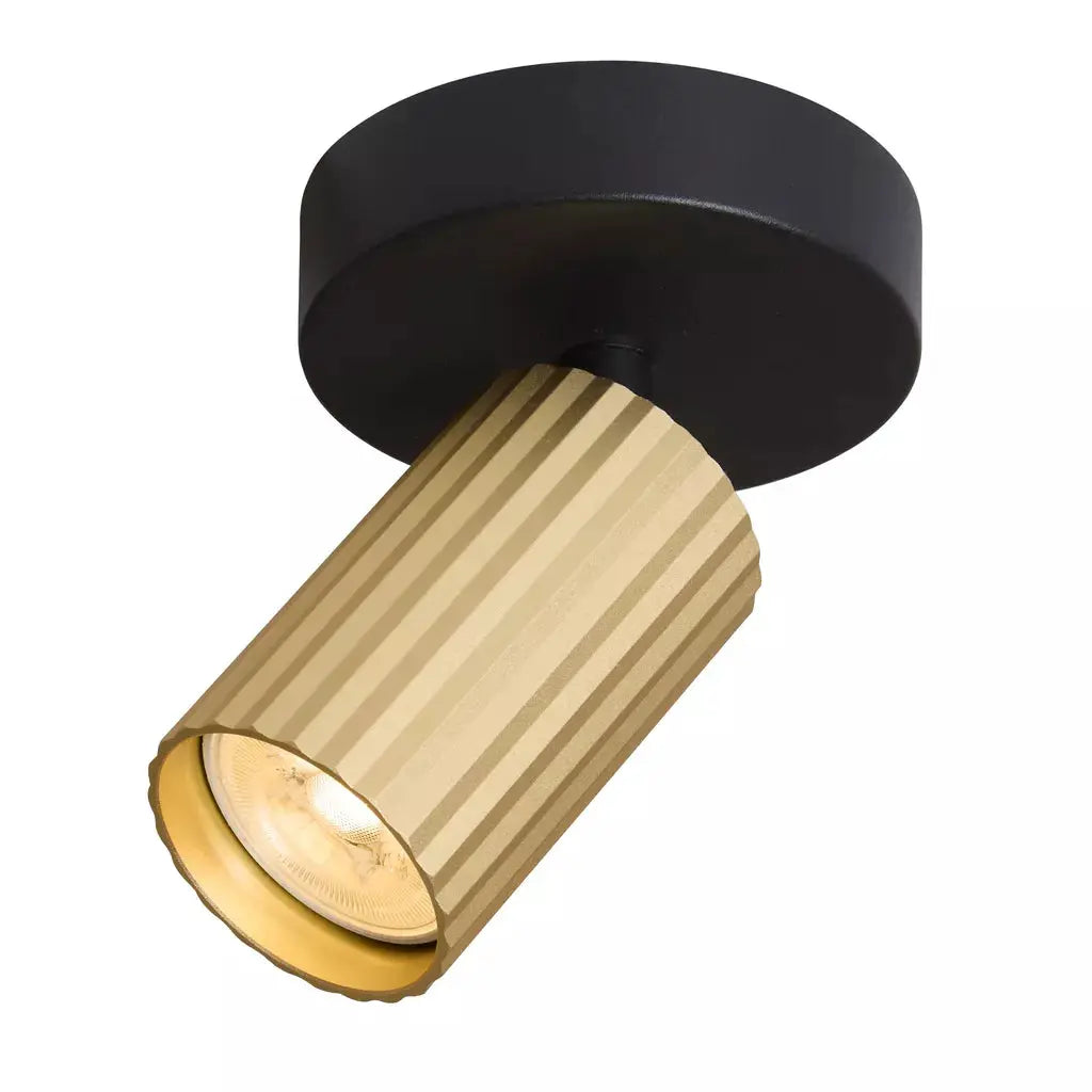 searchlight spots Anna GU10 Fluted Spotlight, Anodised Gold - searchlight spots Anna GU10 Fluted Spotlight, Anodised Gold