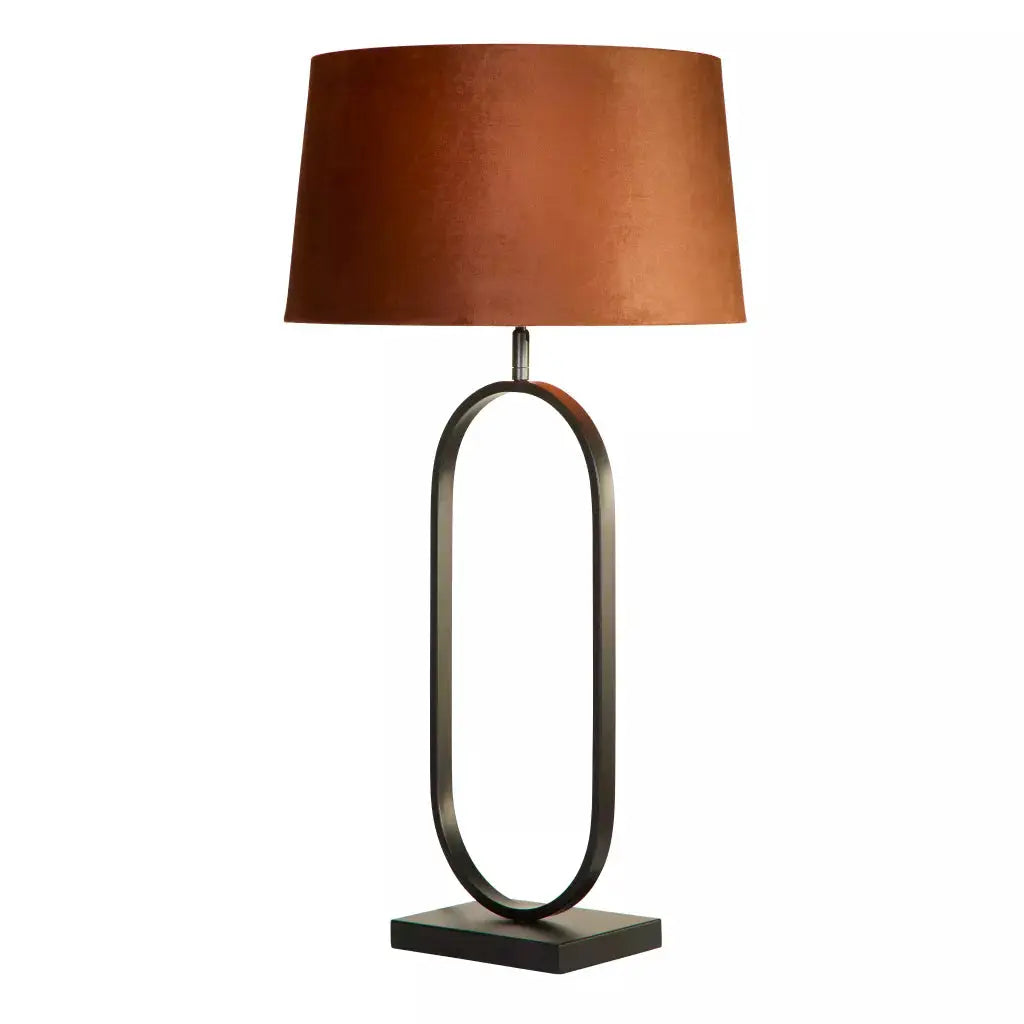 searchlight table lamps Modish Table Lamp - Matt Black Metal With Burnt Orange Shade - searchlight table lamps Modish Table Lamp - Matt Black Metal With Burnt Orange Shade