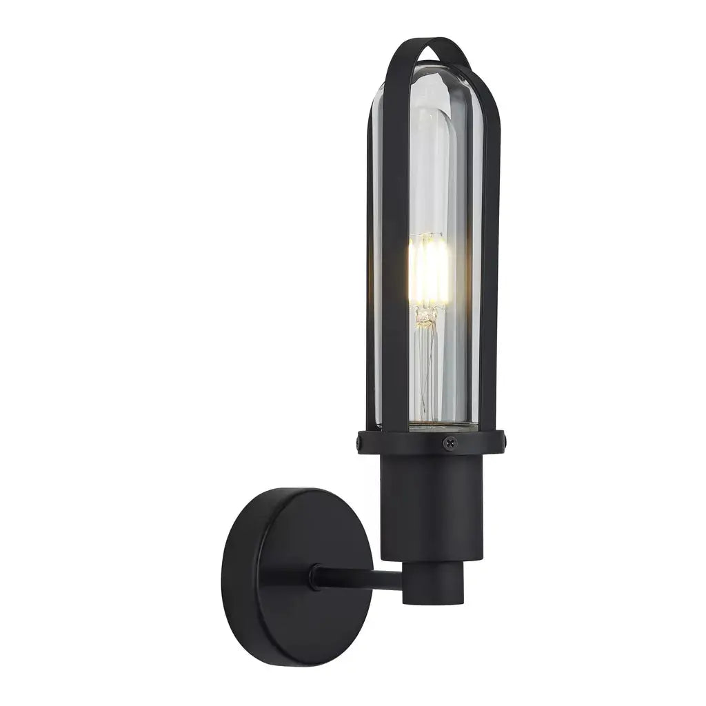 searchlight wall lights Lux & Belle Bathroom Wall Light - Matt Black Metal & Glass - searchlight wall lights Lux & Belle Bathroom Wall Light - Matt Black Metal & Glass