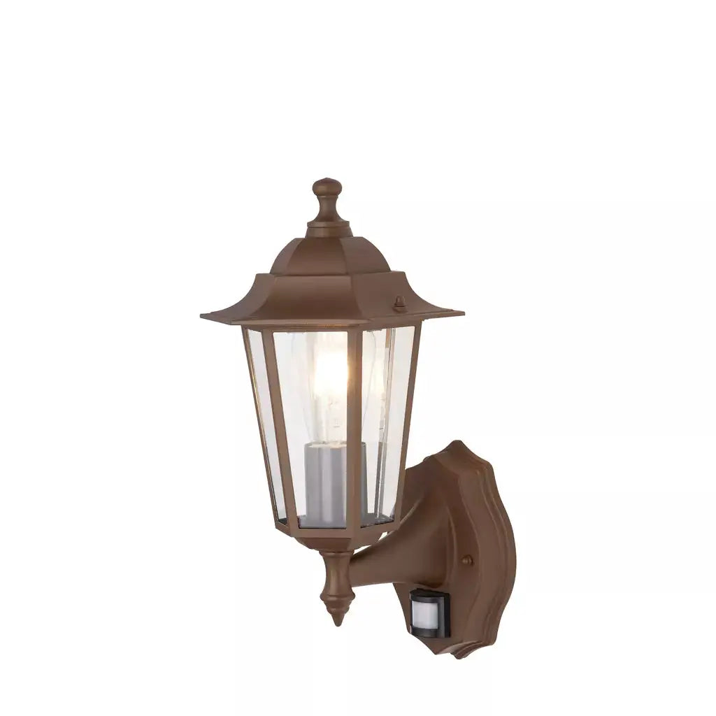 outdoor walllights Alex Outdoor Wall Light - Rust Brown Metal & Glass - outdoor walllights Alex Outdoor Wall Light - Rust Brown Metal & Glass