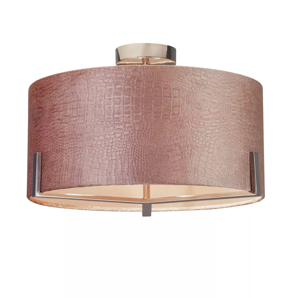 searchlight ceiling lights Harley Blush Velvet Ceiling Fitting - searchlight ceiling lights Harley Blush Velvet Ceiling Fitting