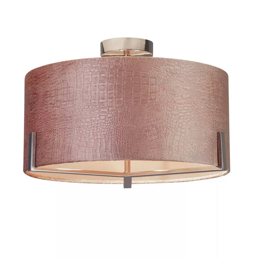 searchlight ceiling lights Harley Blush Velvet Ceiling Fitting - searchlight ceiling lights Harley Blush Velvet Ceiling Fitting