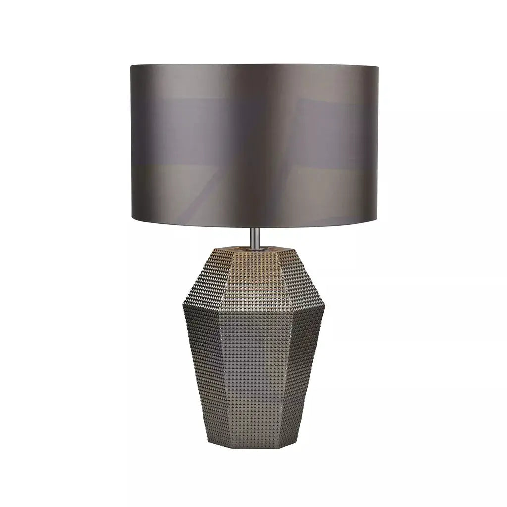 searchlight table lamps Lucy Table Lamp - Smoked Glass & Satin Shade - searchlight table lamps Lucy Table Lamp - Smoked Glass & Satin Shade