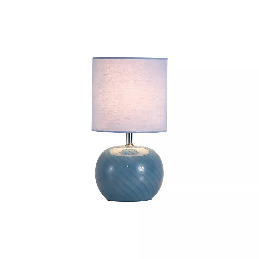 searchlight table lamps Fete 1Lt Table Lamp, Blue Glass with Linen Shade - searchlight table lamps Fete 1Lt Table Lamp, Blue Glass with Linen Shade