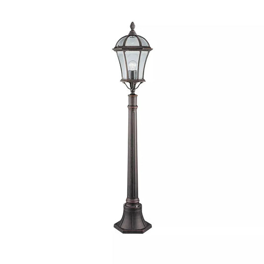 Searchlight Outdoor Bollards Capri Outdoor Post - Rustic Brown Metal & Glass IP23 - Searchlight Outdoor Bollards Capri Outdoor Post - Rustic Brown Metal & Glass IP23