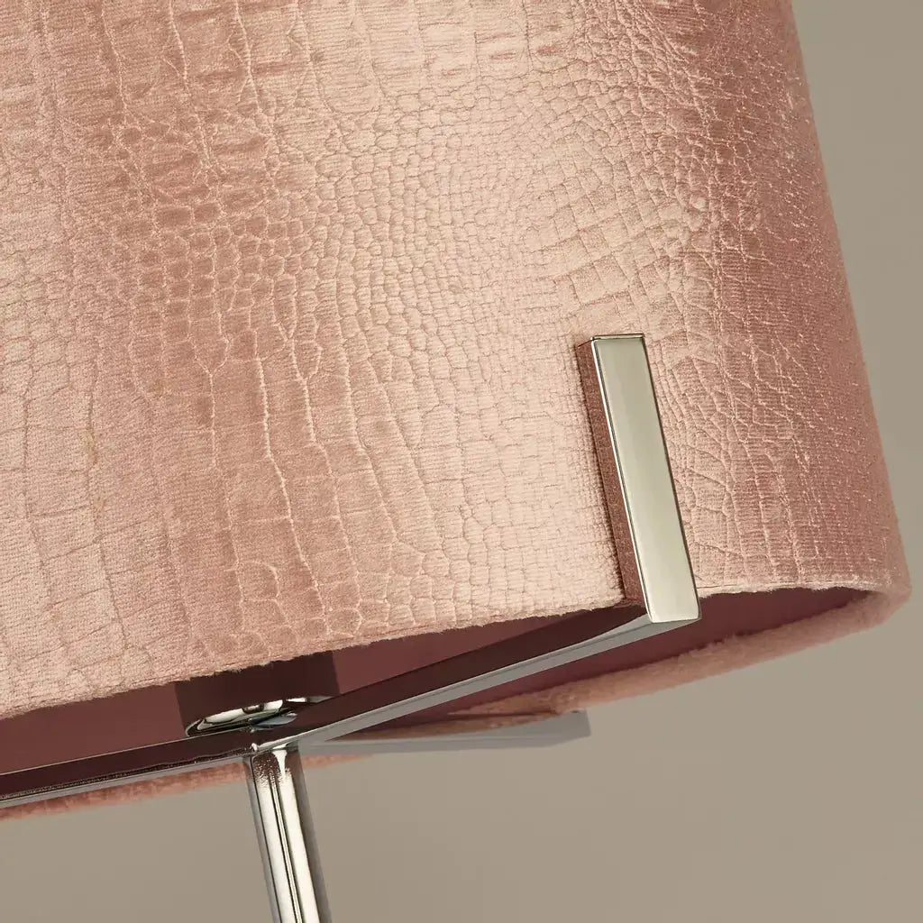 Searchlight Table Lamps Harley Blush Velvet Floor Lamp - Floor Lamps Searchlight Table Lamps Harley Blush Velvet Floor Lamp Floor Lamps