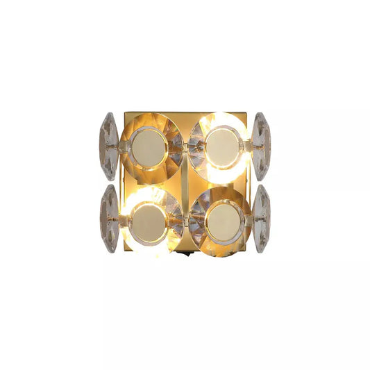 searchlight wall lights 2Lt Wall Light Gold Metal & Clear Crystal - searchlight wall lights 2Lt Wall Light Gold Metal & Clear Crystal