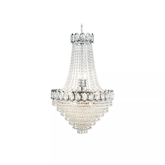 searchlight chandlier Louis Phillipe 11Lt Chandelier - Chrome Metal & Crystal - searchlight chandlier Louis Phillipe 11Lt Chandelier - Chrome Metal & Crystal