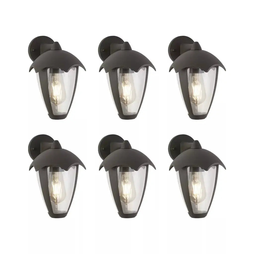 outdoor walllights Promo Pack of 6 -57891GY - outdoor walllights Promo Pack of 6 -57891GY