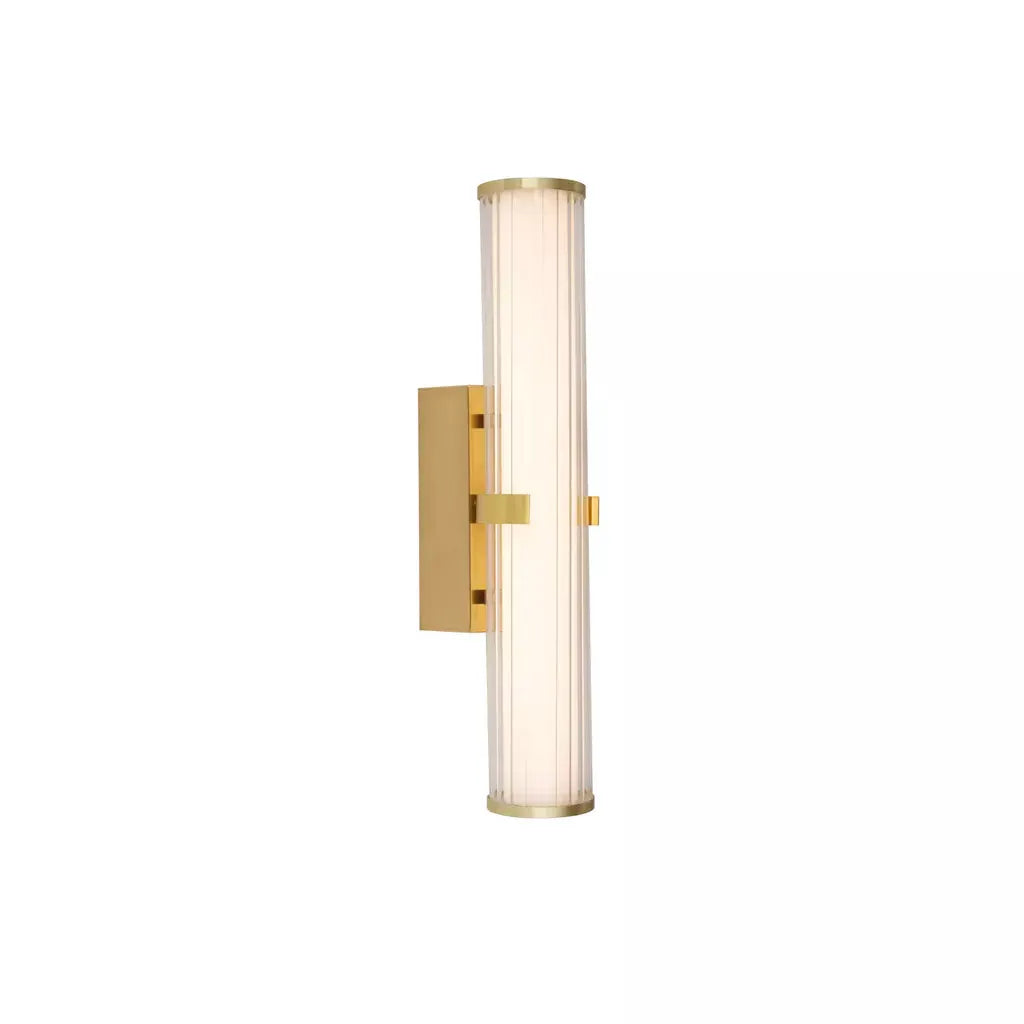 searchlight wall lights Clamp Wall Light - Gold Metal, Ribbed Clear & Opal Diffuser - searchlight wall lights Clamp Wall Light - Gold Metal, Ribbed Clear & Opal Diffuser