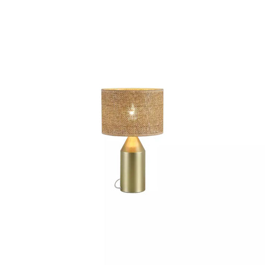 searchlight table lamps Pheobe 1Lt Table Lamp, Gold Metal with Rattan Shade - searchlight table lamps Pheobe 1Lt Table Lamp, Gold Metal with Rattan Shade