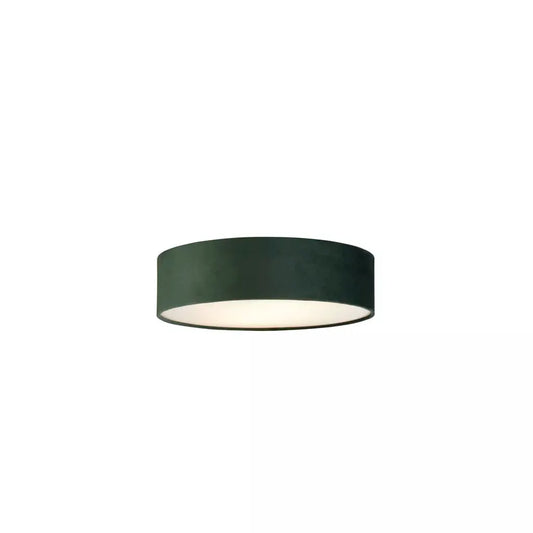 searchlight ceiling lights Drum 2Lt Flush - Green Velvet - Ceiling Lights searchlight ceiling lights Drum 2Lt Flush - Green Velvet Ceiling Lights