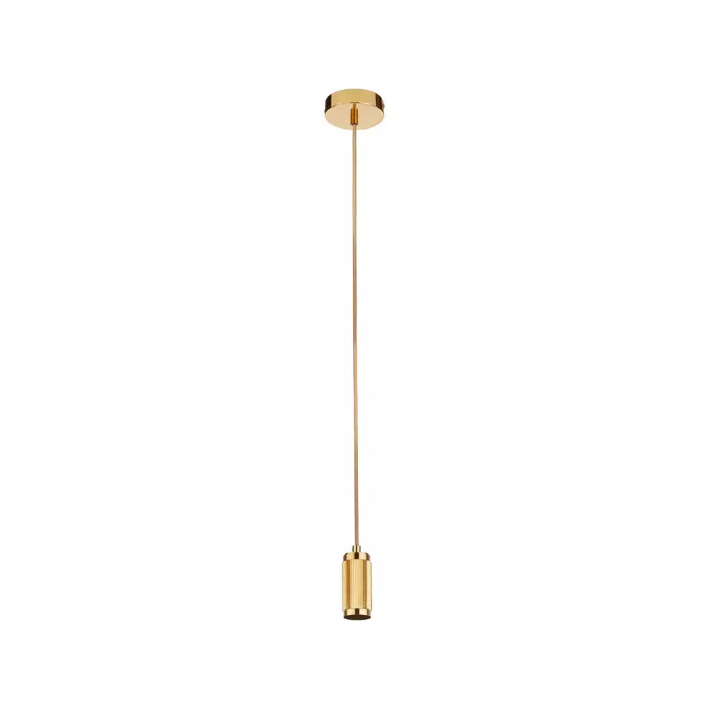 Searchlight Pendant Lights Suspension Cable - Knurled Gold Metal & Gold Braided Cable - Searchlight Pendant Lights Suspension Cable - Knurled Gold Metal & Gold Braided Cable