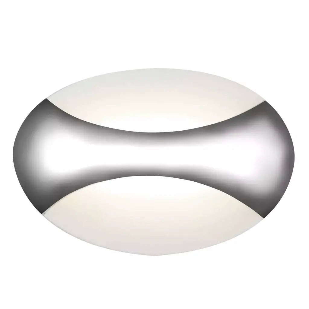 searchlight wall lights Glow LED Wall Light Oval - Chrome/Sand White - searchlight wall lights Glow LED Wall Light Oval - Chrome/Sand White