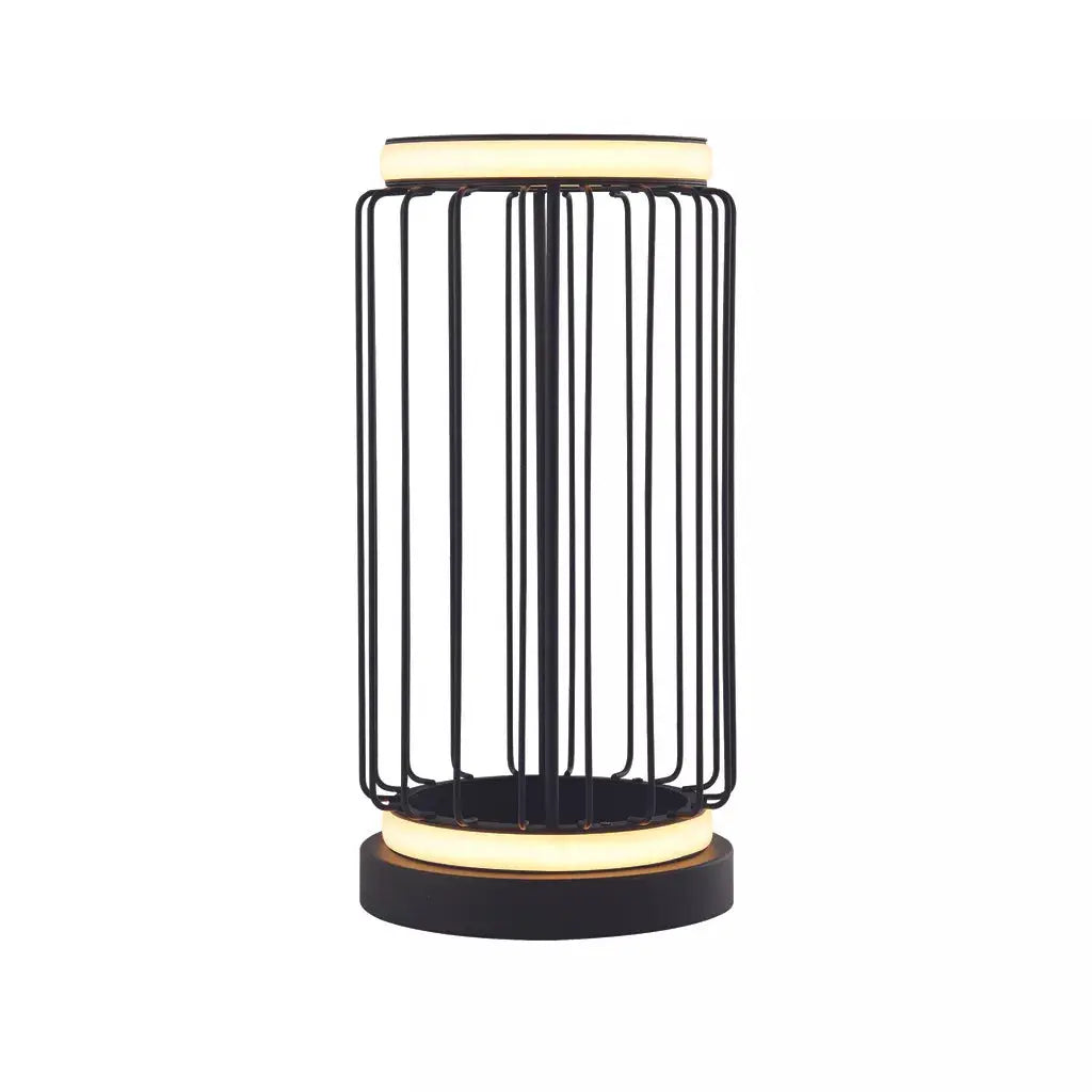 searchlight table lamps Circolo Cage Table Lamp - Black Metal & White Silicon - searchlight table lamps Circolo Cage Table Lamp - Black Metal & White Silicon