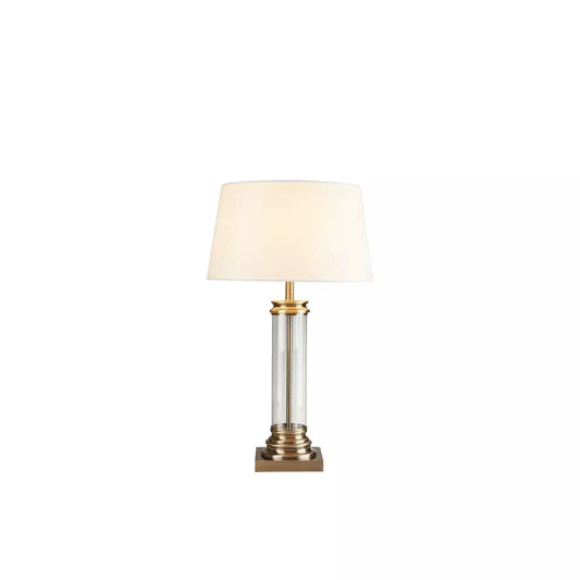 searchlight table lamps Pedestal Table Lamp - Antique Brass, Glass & Cream Fabric - searchlight table lamps Pedestal Table Lamp - Antique Brass, Glass & Cream Fabric