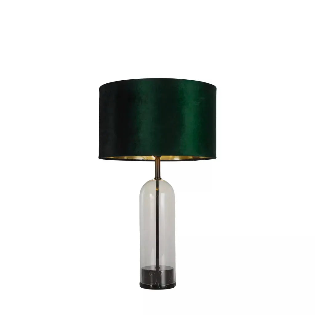 searchlight table lamps Oxford Table Lamp-Glass, Black Metal, Marble & Green Velvet - searchlight table lamps Oxford Table Lamp-Glass, Black Metal, Marble & Green Velvet