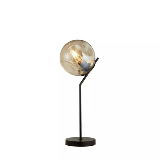 searchlight table lamps Punch Table Lamp - Black Metal & Champagne Punched Glass - searchlight table lamps Punch Table Lamp - Black Metal & Champagne Punched Glass