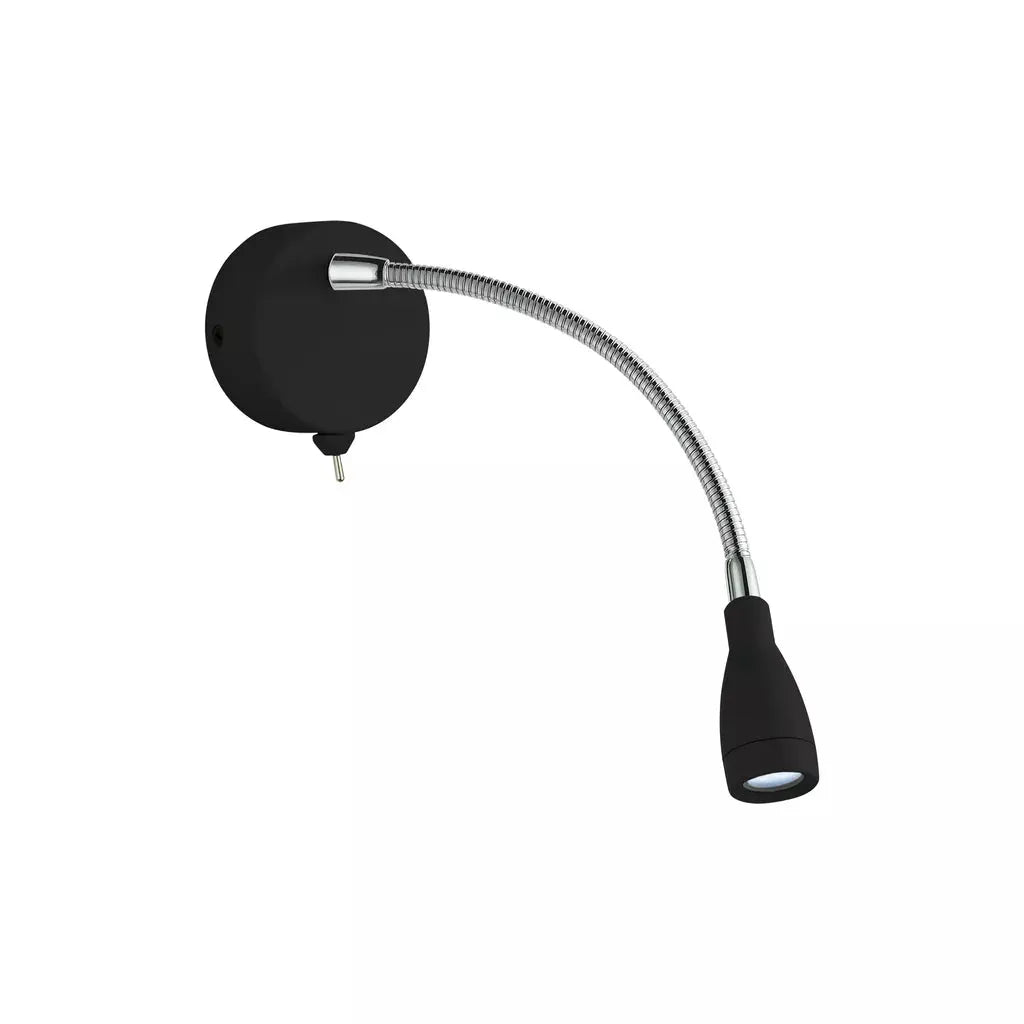 searchlight wall lights Flexy Wall Light - Matt Black Metal - searchlight wall lights Flexy Wall Light - Matt Black Metal