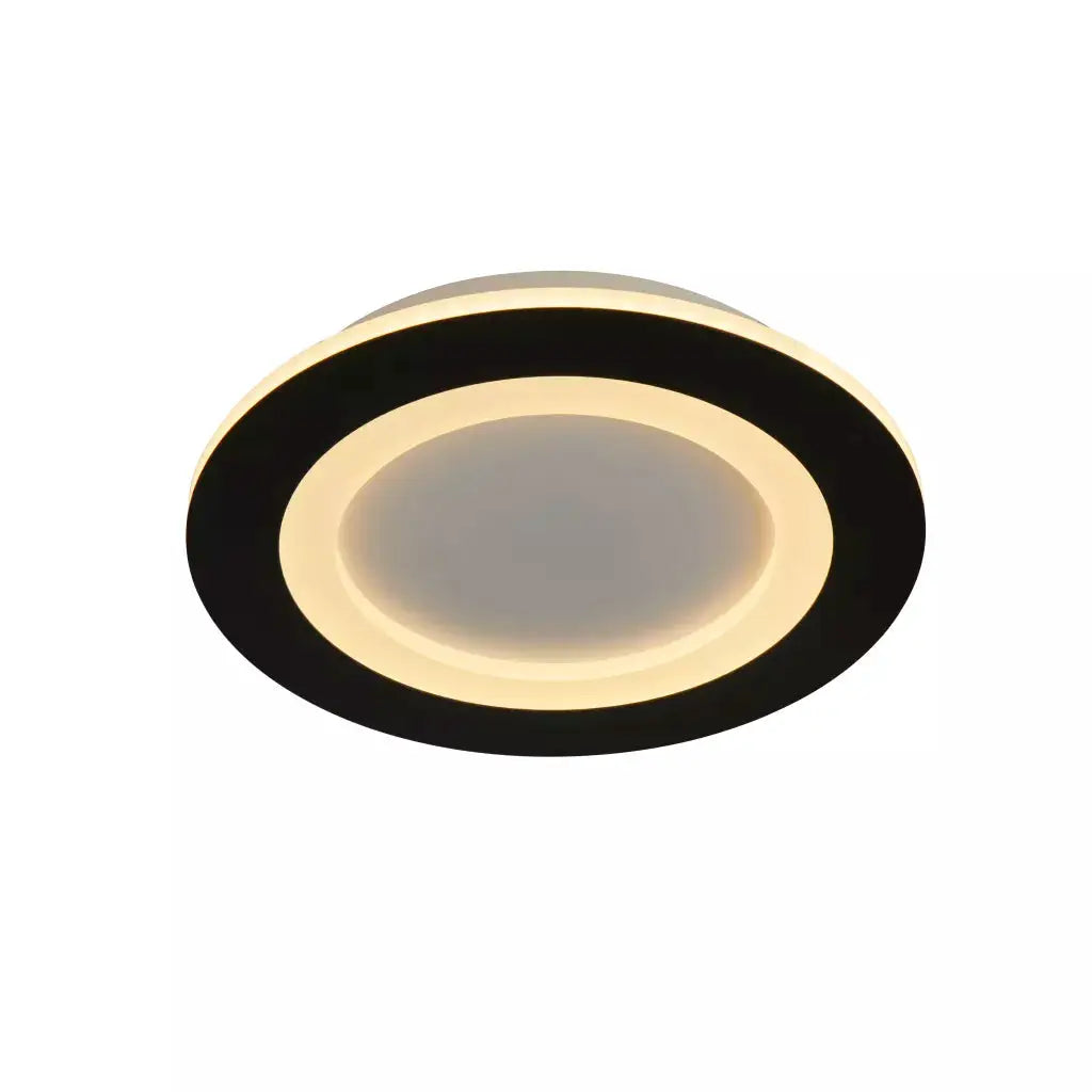 Ringo LED Round Flush. Matt Black