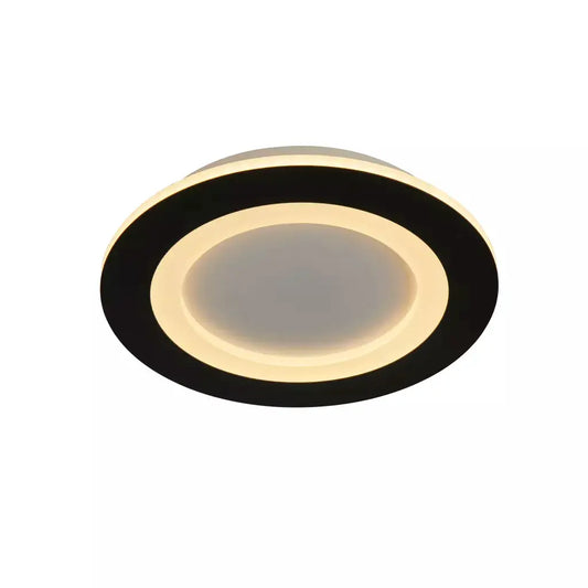 Ringo LED Round Flush. Matt Black