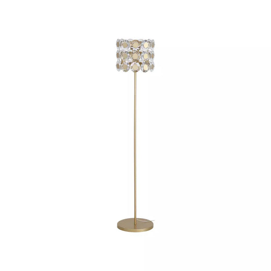 Searchlight Table Lamps 3Lt Floor Lamp Gold Metal & Clear Crystal - Floor Lamps Searchlight Table Lamps 3Lt Floor Lamp Gold Metal & Clear Crystal Floor Lamps
