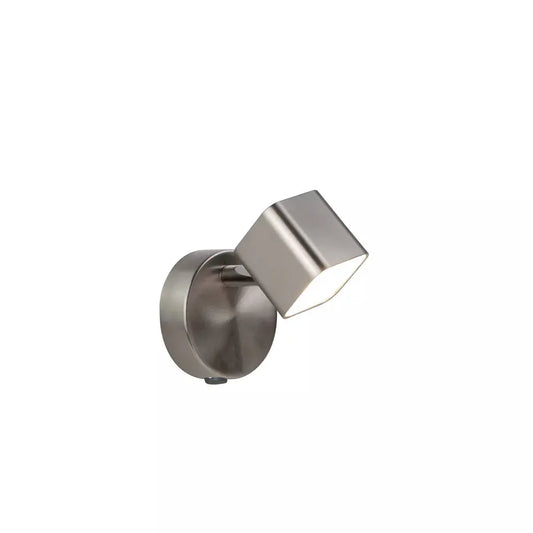 searchlight spots Quad Spotlight Wall Light - Satin Silver Metal - searchlight spots Quad Spotlight Wall Light - Satin Silver Metal