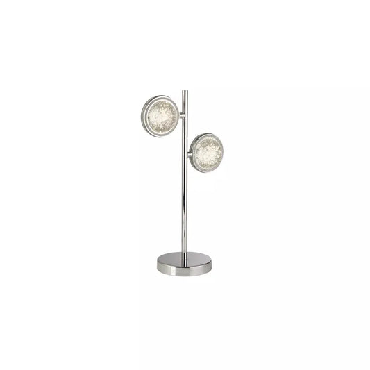 searchlight table lamps Quartz 2Lt Table Lamp - Chrome & Bubble Glass - searchlight table lamps Quartz 2Lt Table Lamp - Chrome & Bubble Glass