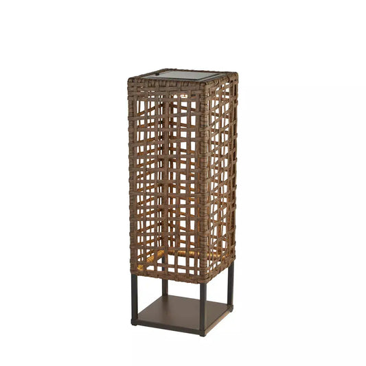 Searchlight Outdoor Bollards x Hanoi Outdoor Table Lamp - Rattan - Searchlight Outdoor Bollards x Hanoi Outdoor Table Lamp - Rattan