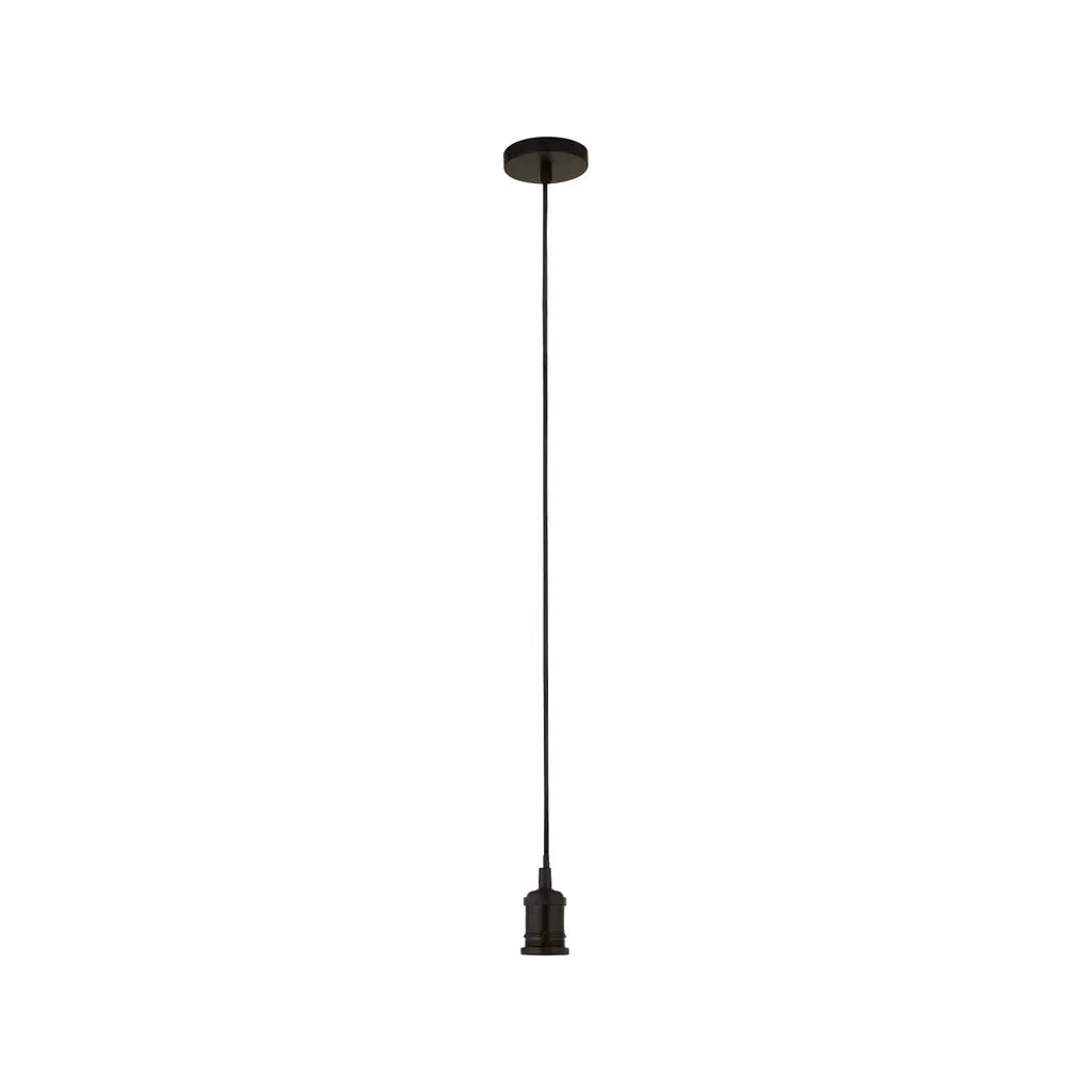 Searchlight Pendant Lights Matt Black 1Lt Cable Suspension - Searchlight Pendant Lights Matt Black 1Lt Cable Suspension