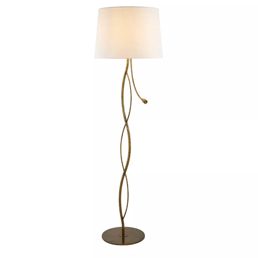Searchlight Table Lamps Dot 2Lt Floor Lamp Painted Antique Brass - Floor Lamps Searchlight Table Lamps Dot 2Lt Floor Lamp Painted Antique Brass Floor Lamps