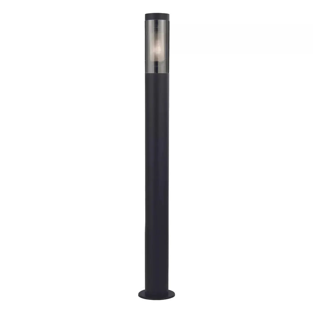 Searchlight Outdoor Bollards Batton Outdoor Post - Black Metal & Smoked Polycarbonate - Searchlight Outdoor Bollards Batton Outdoor Post - Black Metal & Smoked Polycarbonate