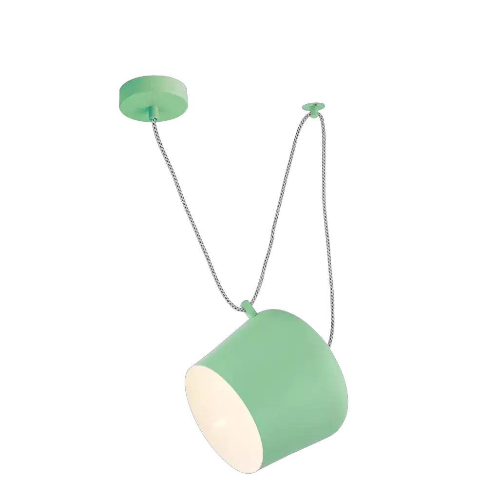 Searchlight Pendant Lights Pendant Light Green Metal with Dual Bracket Suspension - Searchlight Pendant Lights Pendant Light Green Metal with Dual Bracket Suspension