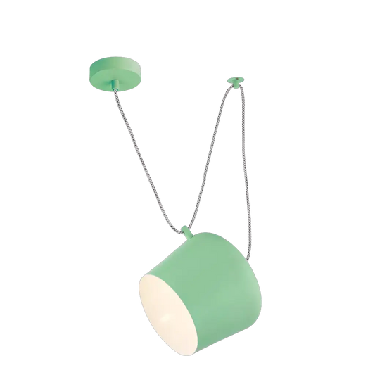 Searchlight Pendant Lights Pendant Light Green Metal with Dual Bracket Suspension - Searchlight Pendant Lights Pendant Light Green Metal with Dual Bracket Suspension