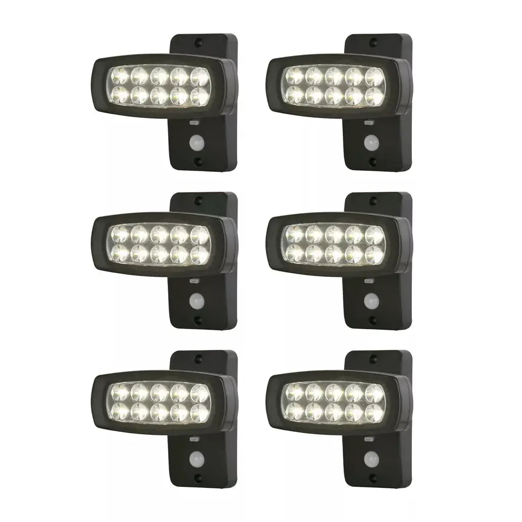 Outdoor Solar Promo Pack of 6 - 67423BK-PIR - Outdoor Solar Promo Pack of 6 - 67423BK-PIR
